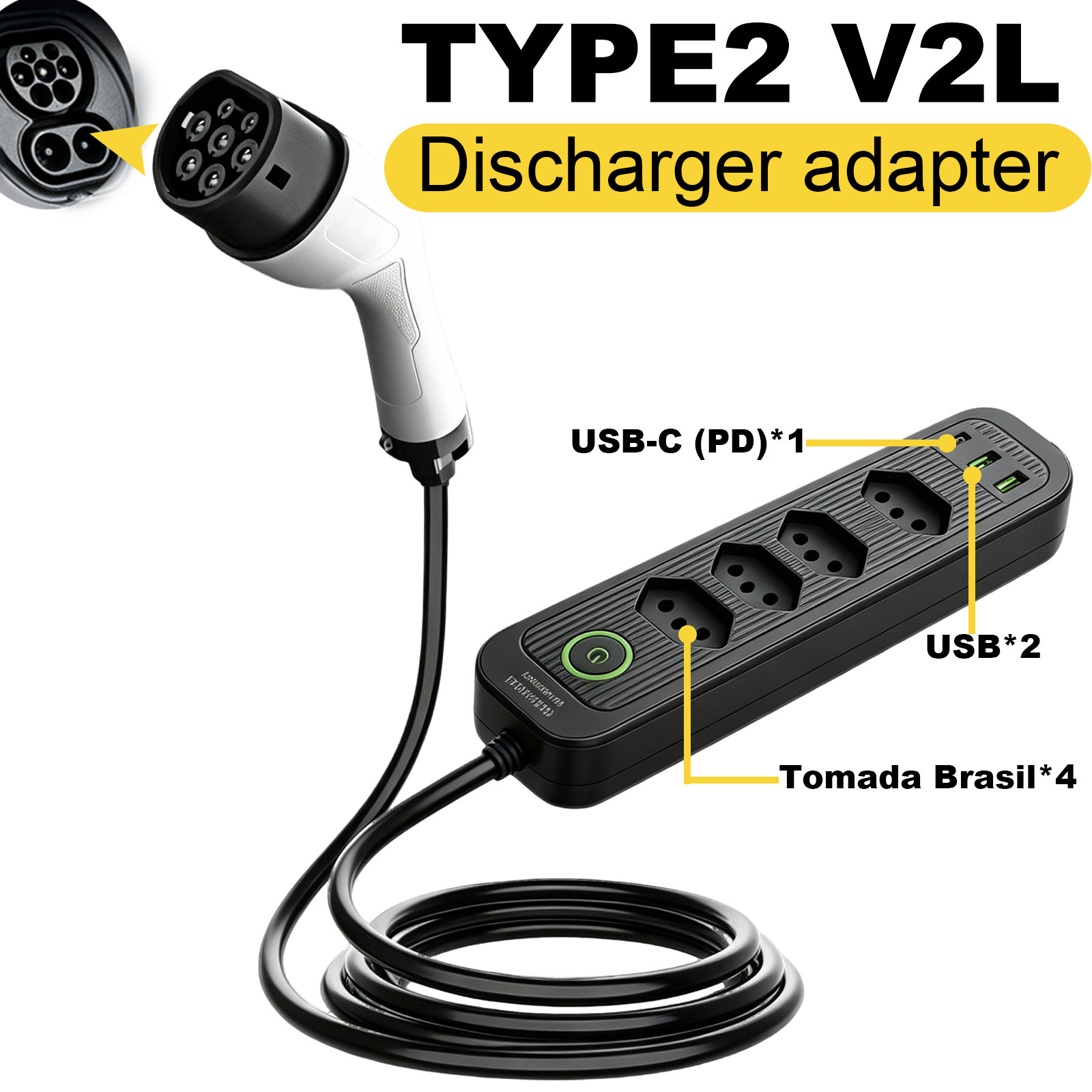 Adaptateur de décharge Type 2  - Outdoor Power Station avis et prix