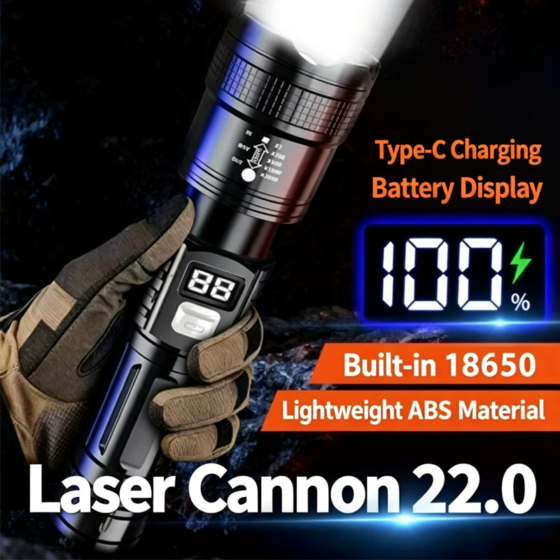 Lampe torche tactique à laser  - Energy Monitor Meter avis et prix