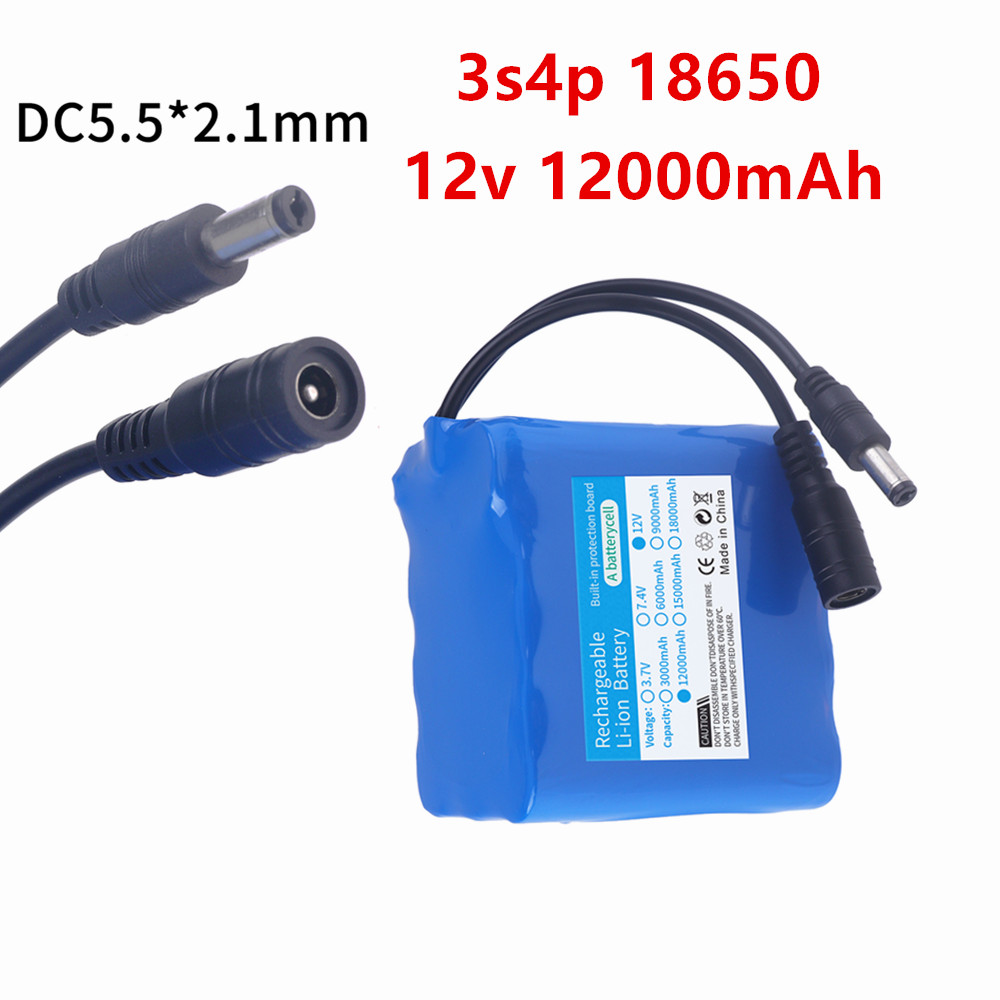 Batterie 12V 12000mah 3S4P, ca - Lithium Battery 12V avis et prix